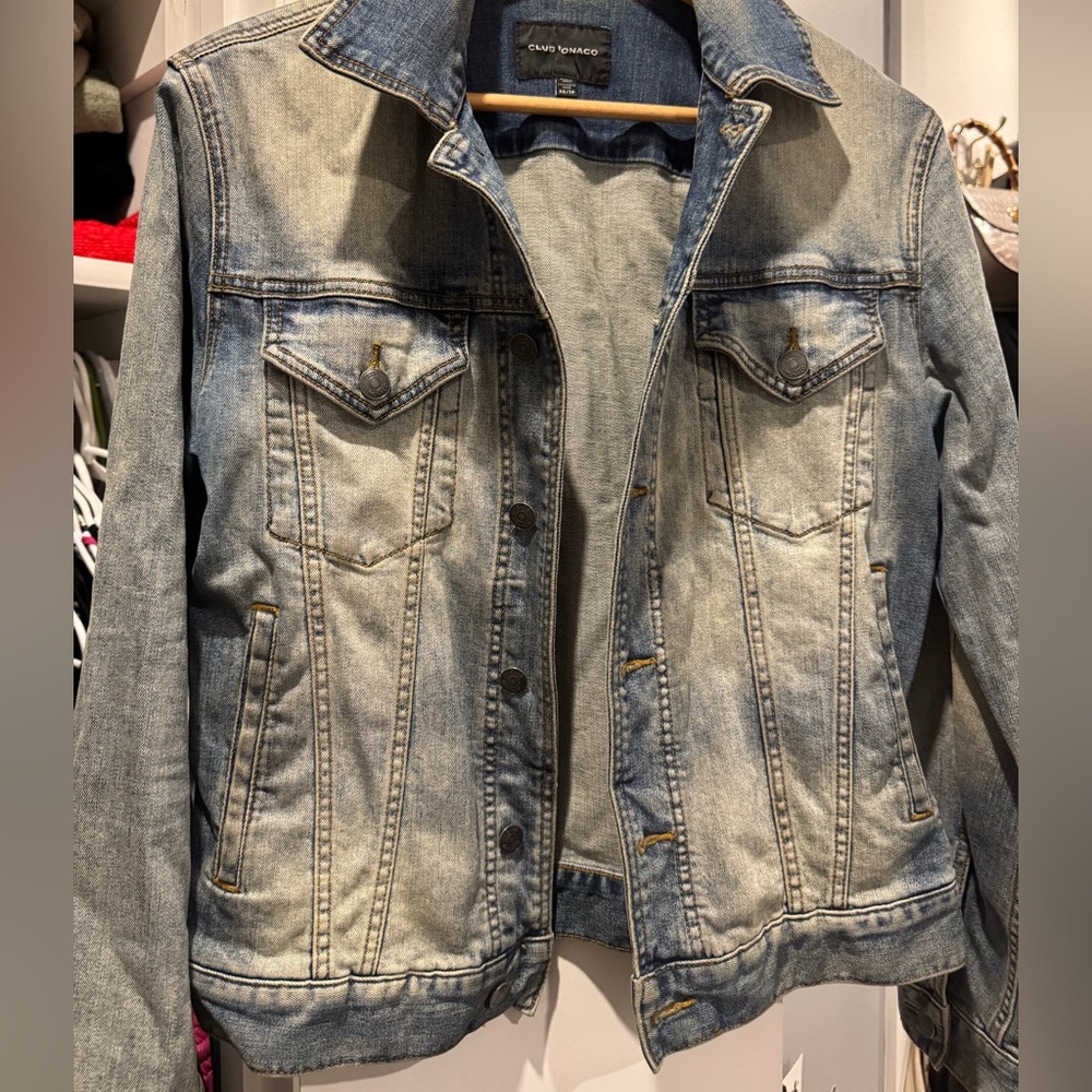 Club Monaco Light wash denim jacket